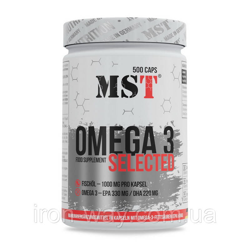MST Omega 3 Selected (500 softgels), фото 1