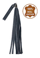 Флогер з натуральної шкіри Flirty Soft Leather - Dark Blue