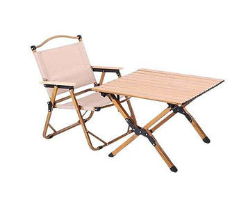 Кемпінговий набір KERMIT - стіл для пікніка 60см + крісло  Розкладні туристичні меблі Spring Fun  Садовий