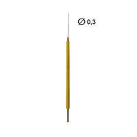 Насадка електрод 0,8мм голка пряма d 0,3мм для діатермокоагулятора  ДТС 03С, ДТС 03Х, 1шт.
