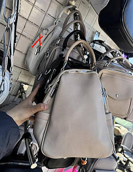 Жіночий рюкзак міський на блискавці з кишенями зі штучної шкіри в різних кольорах Zhenya