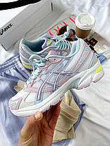 Жіночі кросівки Asics Gel 1130 White Blue Взуття Асікс Гель 1130 білі з блакитним кеди текстиль шкіра демісезон, фото 4