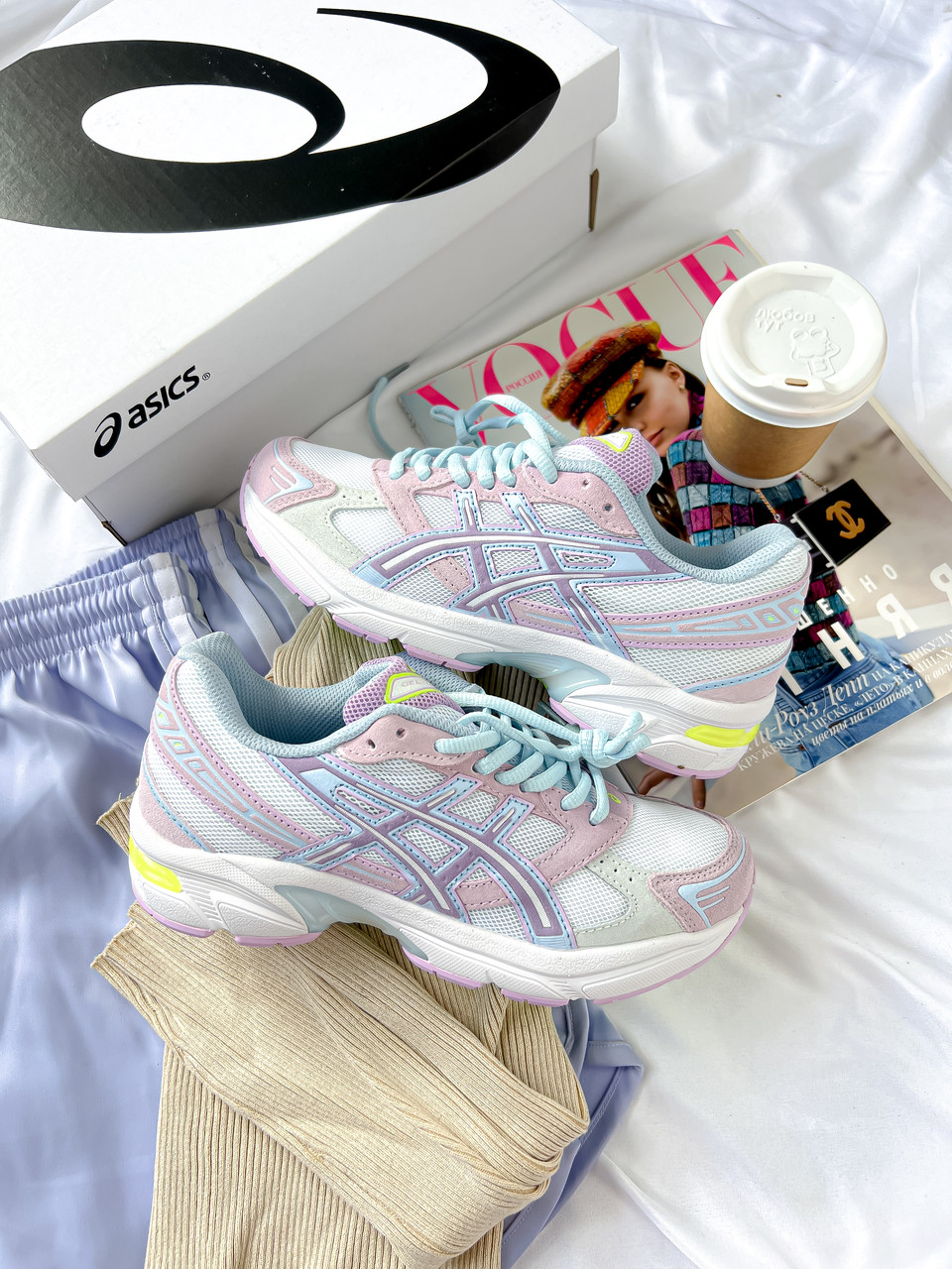 Жіночі кросівки Asics Gel 1130 White Blue Взуття Асікс Гель 1130 білі з блакитним кеди текстиль шкіра демісезон
