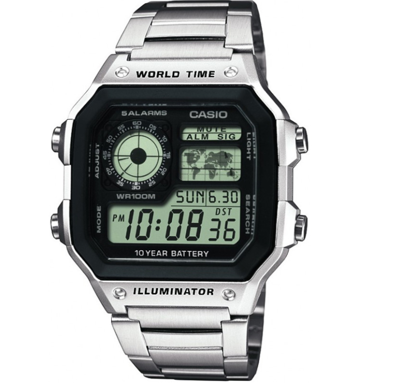Чоловічий годинник Casio AE-1200WHD-1A, фото 1