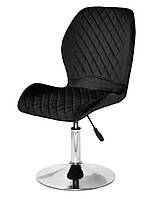 Стілець Fox CH-Base, на круглій хромованій нозі-дисці Ø410 мм із регулюванням висоти, м'яка оббивка, фото 7