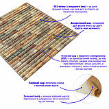 Самоклеюча декоративна 3D панель бамбук мікс 700x700x8.5мм (073) SW-00000090, фото 2