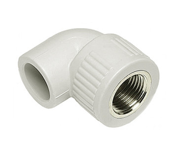 Кут 20х3/4" РВ поліпропіленовий (білий) Туреччина, фото 1