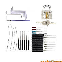 Тренувальний набір відмичок прозорі замки навчальний комплект слюсаря інструмент для відкривання відмички відмичка іграшка замок