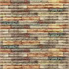 Самоклеюча декоративна 3D панель 700x700x8.5мм Мікс бамбук Кольоровий (073) SW-00000090