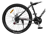Велосипед CrossBike 27,5`` Storm Рама-17`` black-red, фото 3