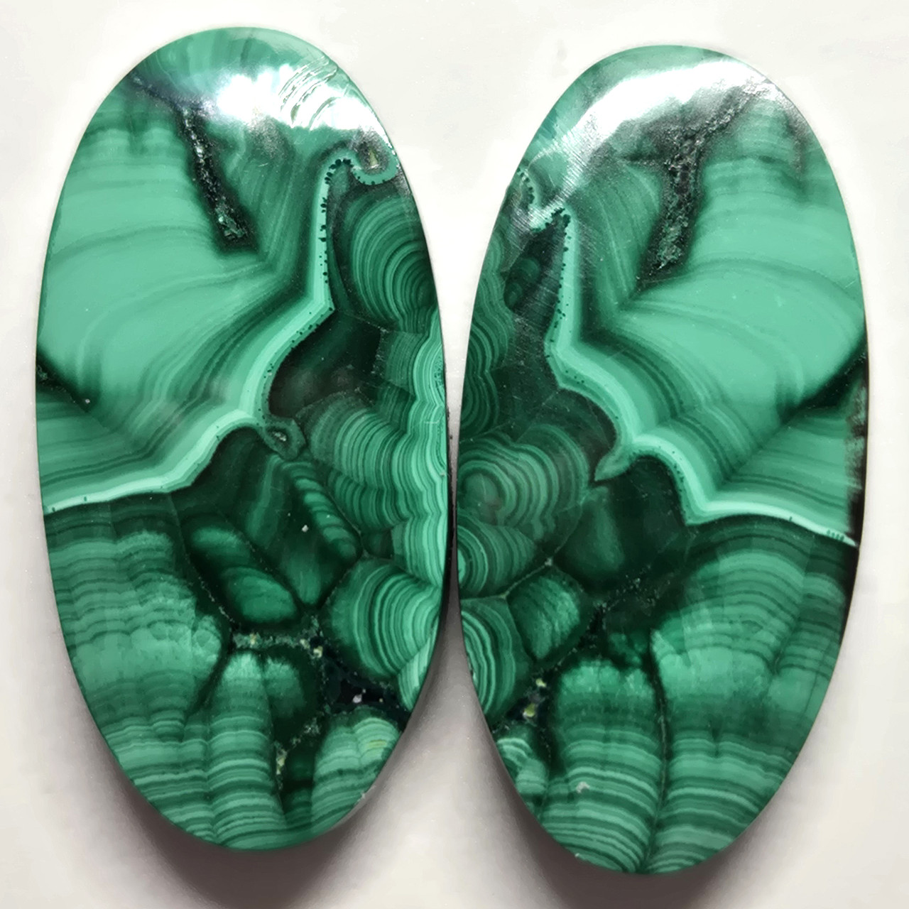 Малахіт – кабошон натуральний камінь для виготовлення прикрас 53 ct, фото 1