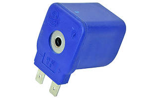 Котушка електромагнітна для клапана газу, бензину 12V 17Wt синя