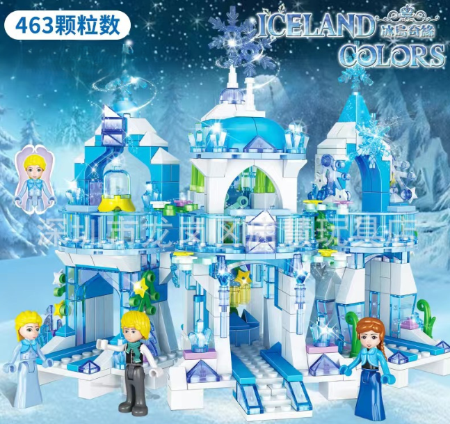 Дитячий конструктор Крижане Серце Принцеса Frozen замок Лего Ельза для дівчаток, фото 1