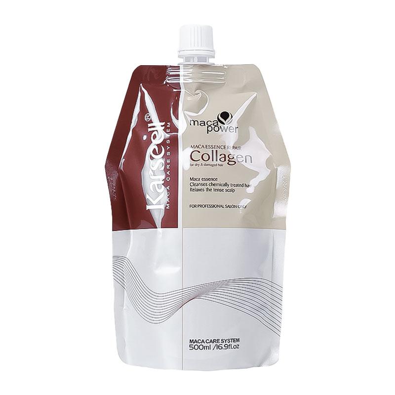 Кондиціонуюча маска Karseell Collagen Hair Mask з аргановим маслом для сухого волосся, 500 мл (пакет)