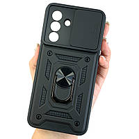 Чохол для Samsung Galaxy A26 (A266B) протиударний чорний зі шторкою для камери