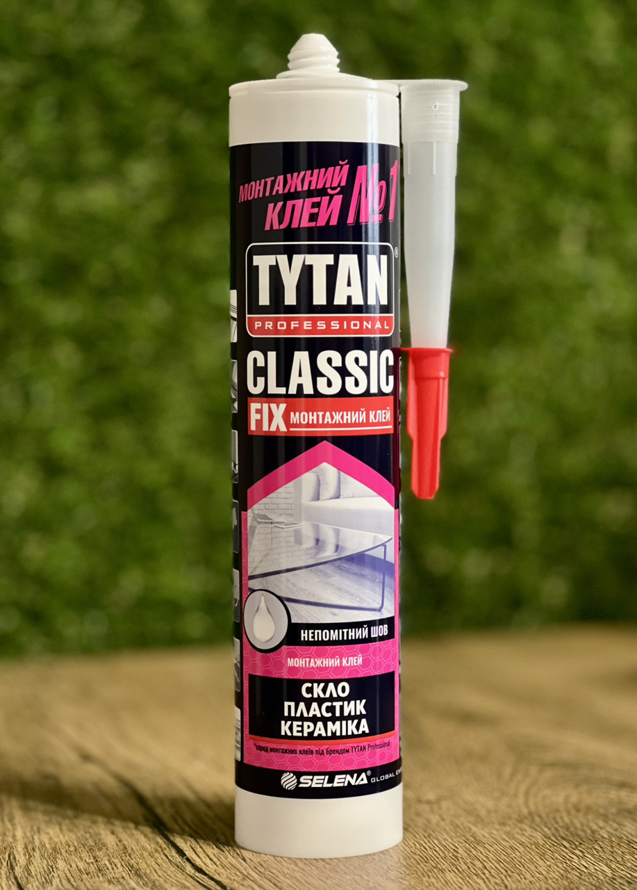 Клей монтажний Classic Fix Tytan (безбарвний) 310 мл.