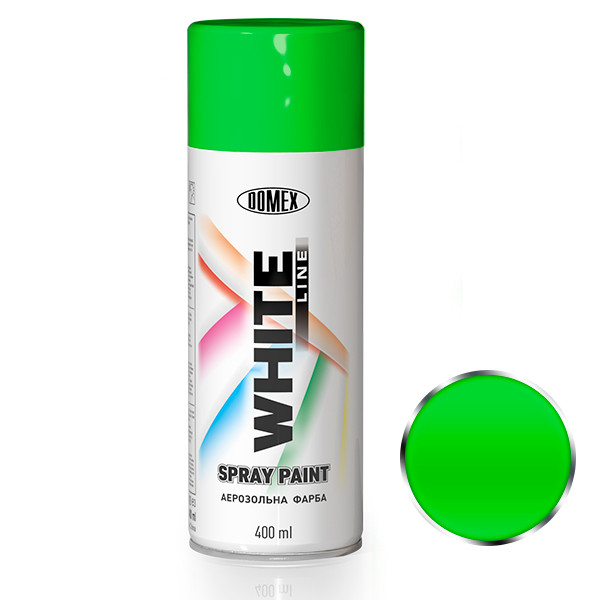 Аерозольний балон, DOMEX WHITE LINE, металік зелений 145, 400 мл, фото 1