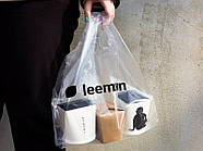 Пакет майка для пакування товарів прозорий Пакети з логотипом оптом Друк на пакетах 44х75 см, фото 3