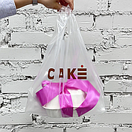 Пакет майка для пакування товарів прозорий Пакети з логотипом оптом Друк на пакетах 44х75 см, фото 5