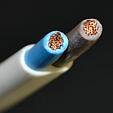 Кабель мідний плоский ШВВП 2х2.5 багатожильний бухта 100 метрів білий СКЗ (Слобожанський кабельний завод), фото 2