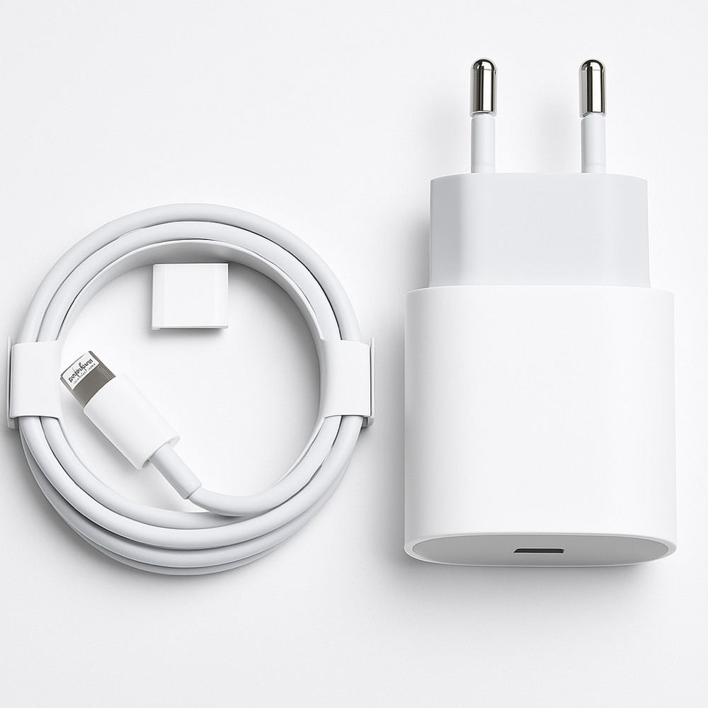 Блок живлення Iphone 20W кабель Type-C/Lightning, фото 1