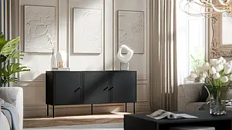 Комод у вітальню Palazzo Bis 150 3D Cama чорний матовий