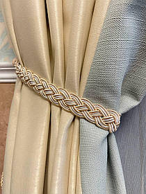 Підхвати для штор колір світло-бежевий 60 см