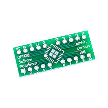 Плата переходник QFN20_0.65/0.5mm