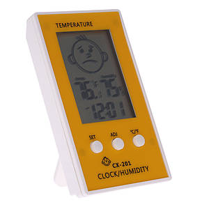Термометр гігрометр годинник 3 в 1 домашній CX-201