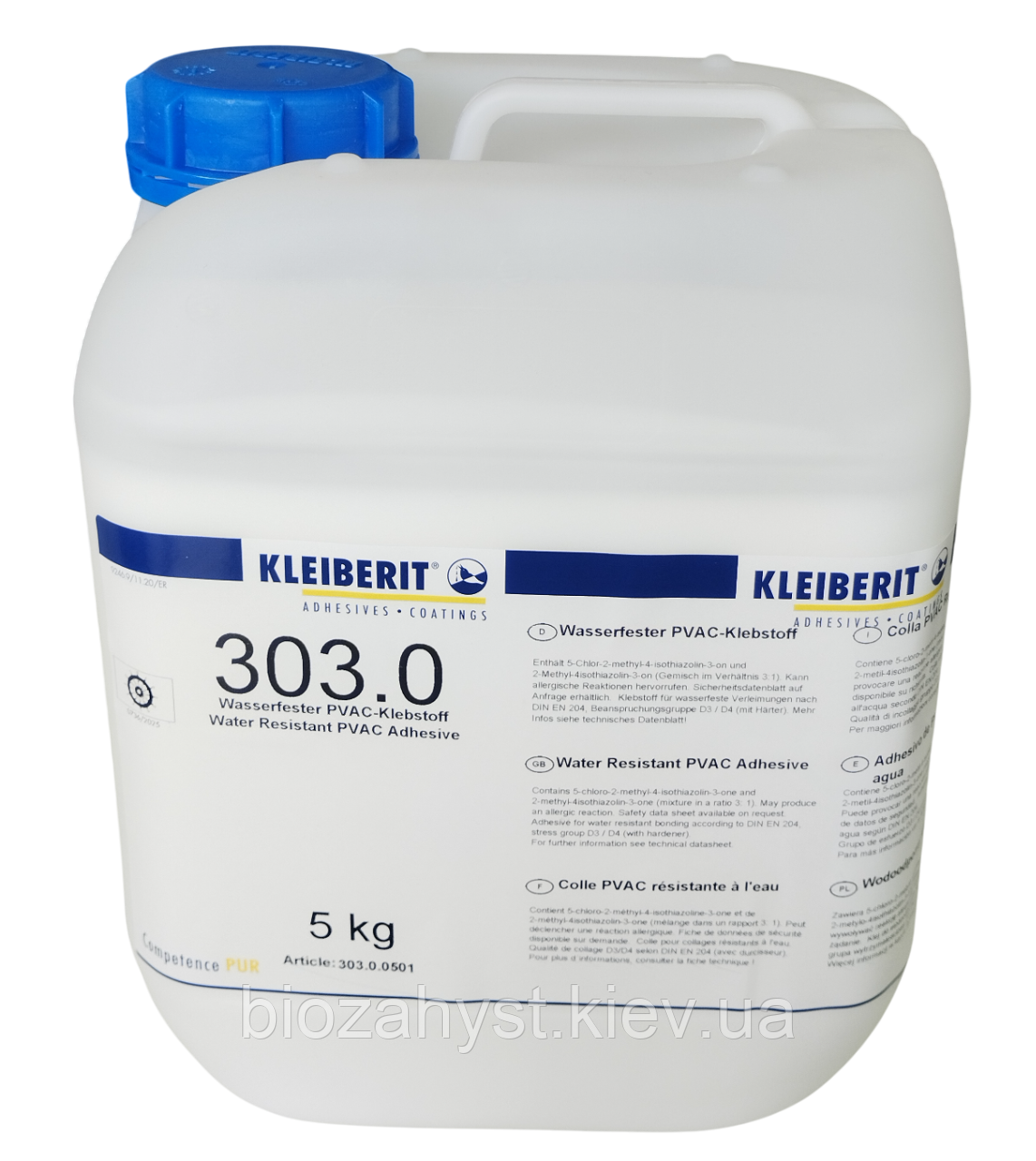 Клей стлярний ПВА Kleiberit 303.0 Д3/D3 5кг