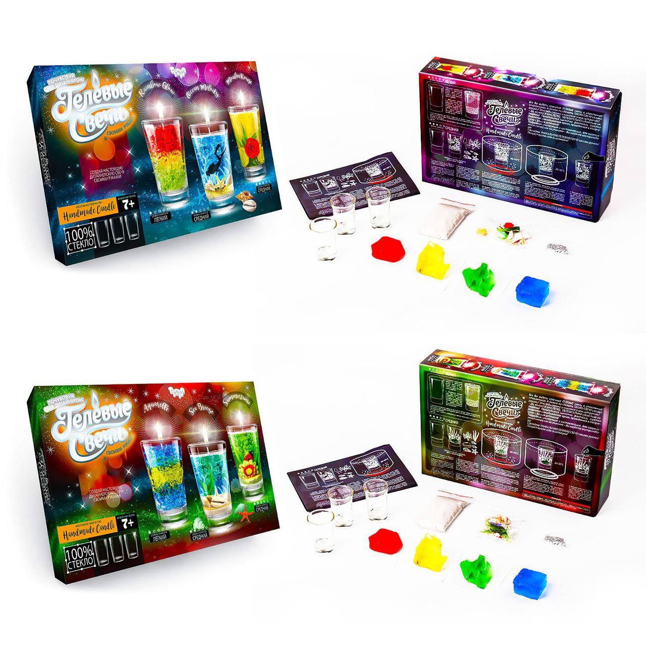 Гр Набір "Гелеві свічки" GS-02-01, GS-02-02 (4) "Danko Toys", у коробці, фото 1