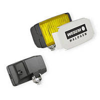 Фара протитуманна прямокутна 138х78мм H3 12-24В 70W кришка жовта