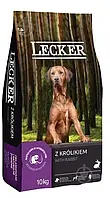 Сухий Корм для собак преміум Lecker (Леккер) з м'ясом кролика 10 кг Польща