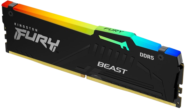 Оперативна пам'ять Kingston Fury 8GB DDR5 5600MHz Beast RGB (KF556C40BBA-8)