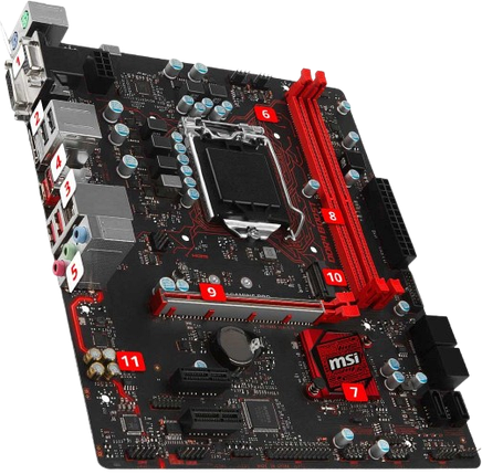 Материнська плата MSI B250M Gaming Pro LGA 1151v1 (B250M GAMING PRO) Б/В, фото 3