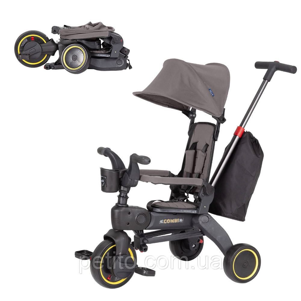 Велосипед триколісний TILLY COMBI T-392 GREY /1/, фото 1