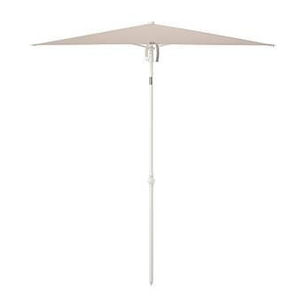 Парасоля садова IKEA TVETÖ 180x145 см Бежево-біла 804.688.57