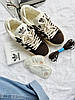 Жіночі кросівки Bad Bunny x Adidas Campus Beige Brown Адідас Бед Бані коричневі замшеві, фото 4