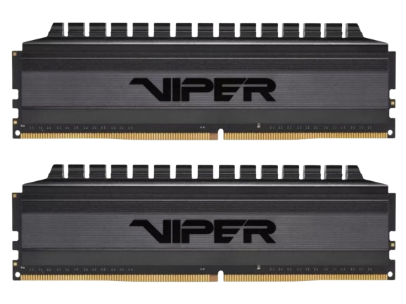 Оперативна пам'ять Patriot 32GB (2x16GB) DDR4 3000MHz Viper 4 Blackout (PVB432G300C6K) Б/В