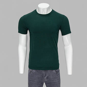 Футболка чоловіча Format Базова PRM M-3XL (170) Т.ЗЕЛЕНА 95% бавовна 5% еластан M(Р)