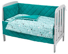 Дитяча постіль Babyroom Dream-05 зелений (зірочки)