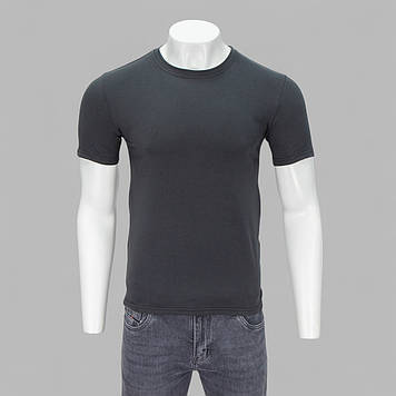 Футболка чоловіча Format Базова PRM M-3XL (170) ГРАФІТ 95% бавовна 5% еластан XXXL(Р)