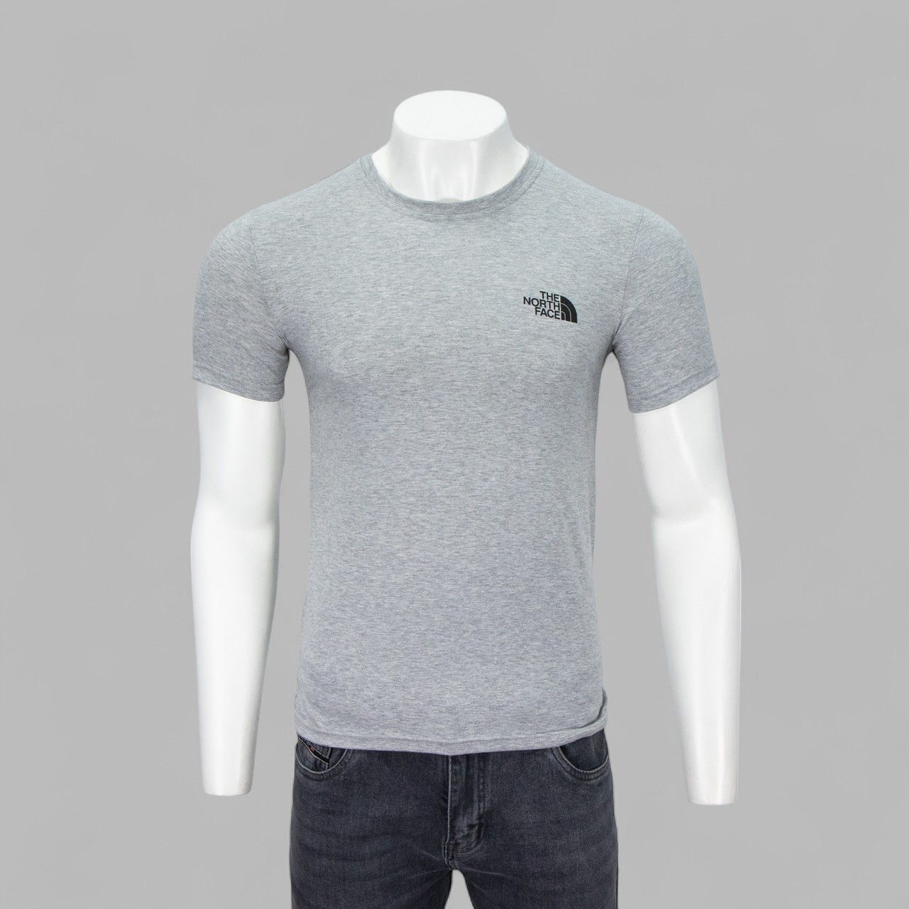 Футболка чоловіча Format PRM M-3XL NF-001 Св. Сіра меланж 95% бавовна 5% еластан M(Р), фото 1