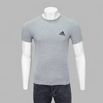 Футболка чоловіча Format PRM M-3XL AD-001 Св. Сіра меланж 95% бавовна 5% еластан M(Р)