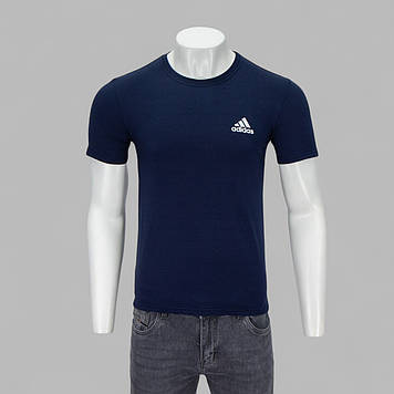 Футболка чоловіча Format PRM M-3XL AD-001 Т.СИНЯ 95% бавовна 5% еластан L(Р)