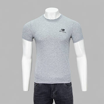 Футболка чоловіча Format PRM M-3XL NB-001 Св. Сіра меланж 95% бавовна 5% еластан XL(Р)