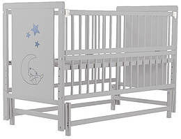 Ліжко Bair Ведмедик M-2 маятник, відкидний бік бук сірий
