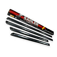 Молдинг дверей ваз 2170 1 широка хром смуга 4,5 см, чистий sahler