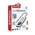 USB-C хаб 14-в-1 Promate ComandHub-Pro USB-C PD/HDMI/2xUSB 3.0/USB-C/RJ45/SD/TF Grey (comandhub-pro), фото 10