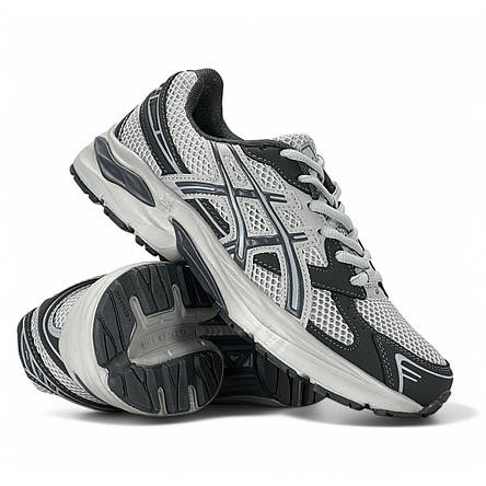 Підліткові кросівки Asics текстильні (сітка) сірі літні/весняні, фото 1